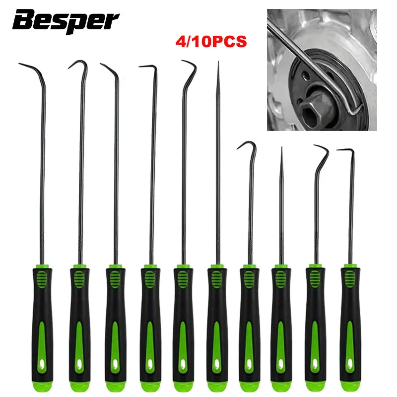 4/10PCS Car Oil Seal Screwdriver Set Hose Removal Hook Set O Seal Gasket Puller Remover Pick Hooks Repair Tools Craft Hand Tool