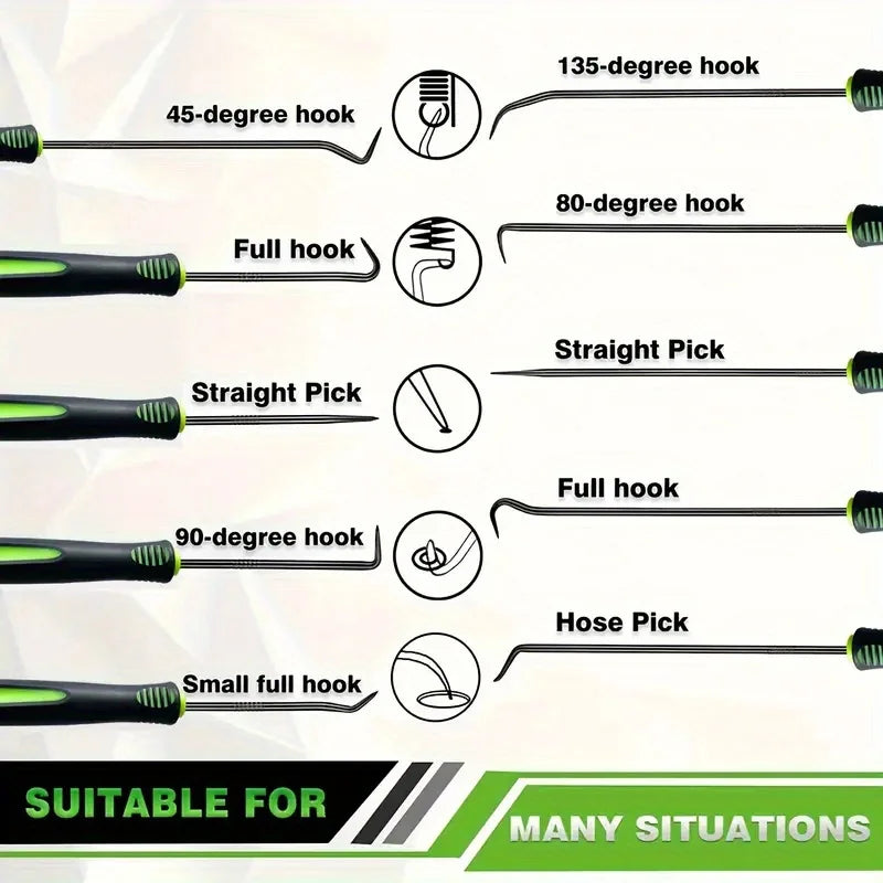 4/10PCS Car Oil Seal Screwdriver Set Hose Removal Hook Set O Seal Gasket Puller Remover Pick Hooks Repair Tools Craft Hand Tool